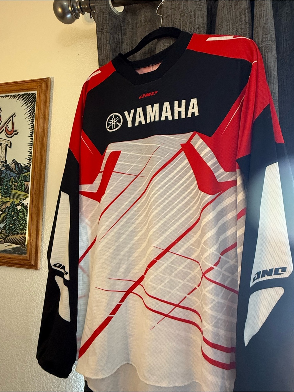 Yamaha Black, Red & White Men’s Racing Jersey